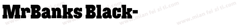 MrBanks Black字体转换